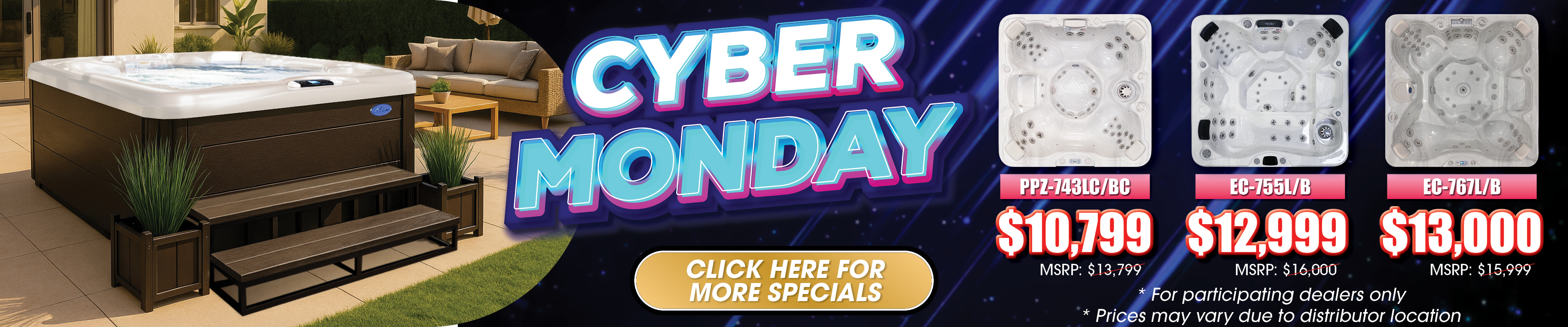 Calspas hot tub being used in a family setting - Deltona